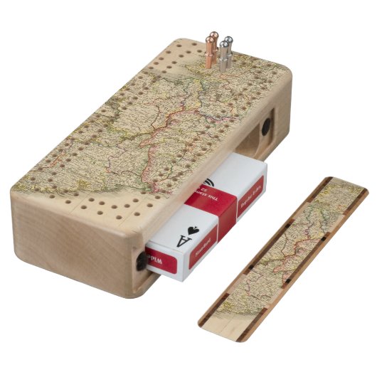 Ireland map cribbage board (Angled)