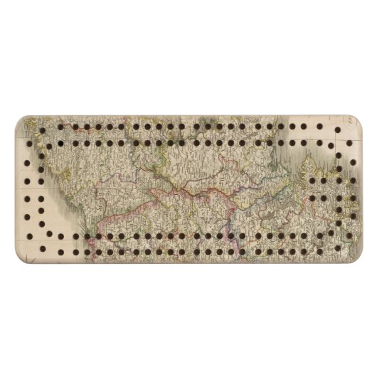 Ireland map cribbage board (Front (Horizontal))