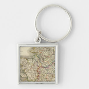 Ireland map keychain