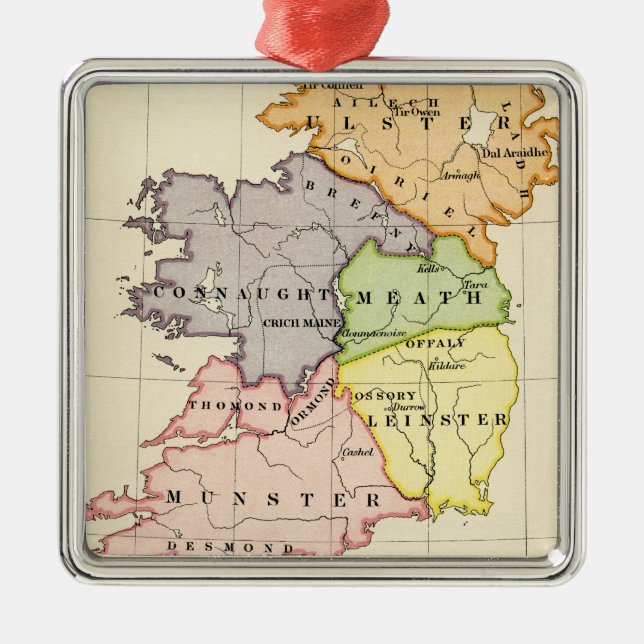 Ireland Map Metal Ornament (Front)