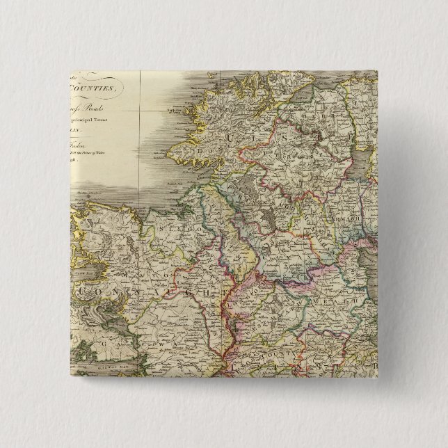 Ireland map pinback button (Front)