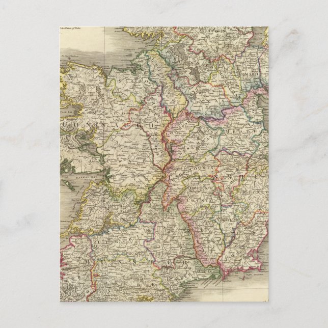 Ireland map postcard (Front)