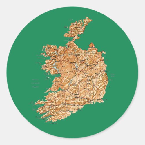 Ireland Map Sticker