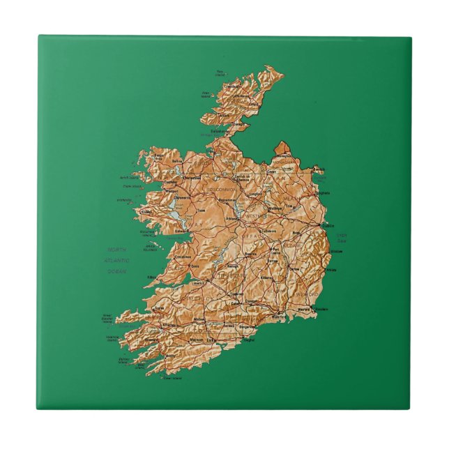 Ireland Map Tile (Front)