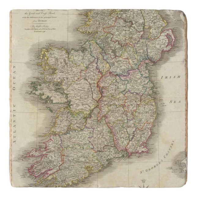 Ireland map trivet (Front)