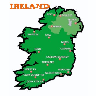 Kids Map Of Ireland