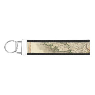Ireland map wrist keychain