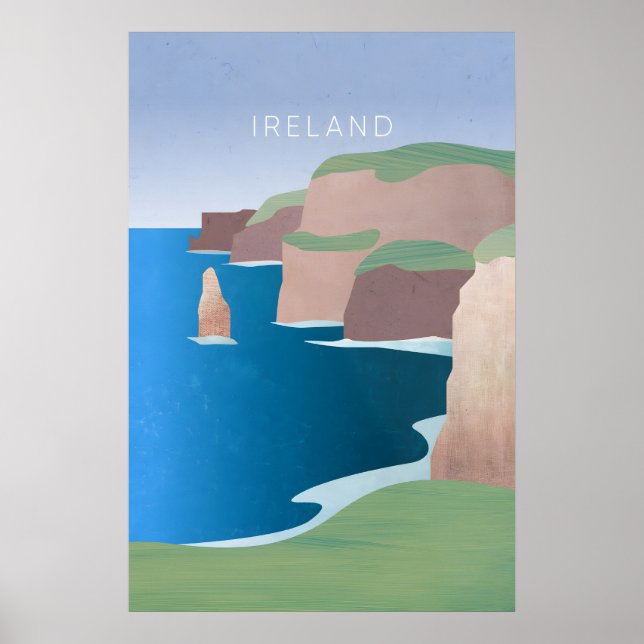 Ireland Minimal Travel Poster (Front)