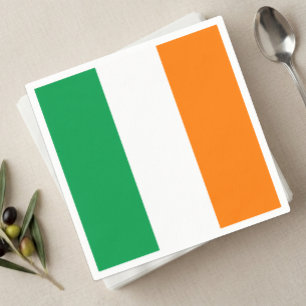 Ireland Napkins, Irish Flag party /sports fan Napkins