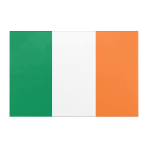 Ireland National Flag Irish standard Banner Acrylic Print