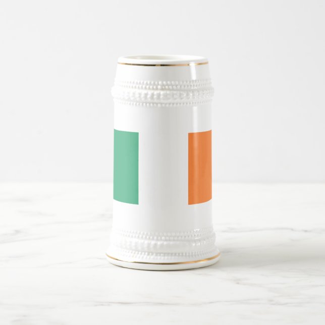 Ireland National Flag, Irish standard, Banner Beer Stein (Center)