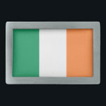Ireland National Flag, Irish standard, Banner Belt Buckle<br><div class="desc">The National Flag of Ireland Emerald Isle, a tricolour of green, white and orange, is intended to symbolise the inclusion of and the aspiration for unity between Celtic Gaelic people of different traditions on this island. Ireland is known for its wide expanses of lush, green fields. In fact, its nickname...</div>