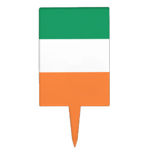 Ireland National Flag, Irish standard, Banner Cake Topper