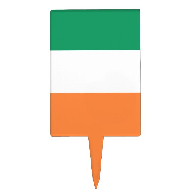 Ireland National Flag, Irish standard, Banner Cake Topper (Front)