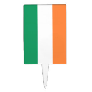 Ireland National Flag, Irish standard, Banner Cake Topper