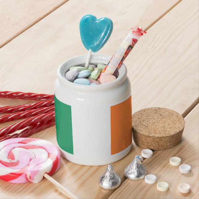 Ireland National Flag, Irish standard, Banner Candy Jar (In Situ)