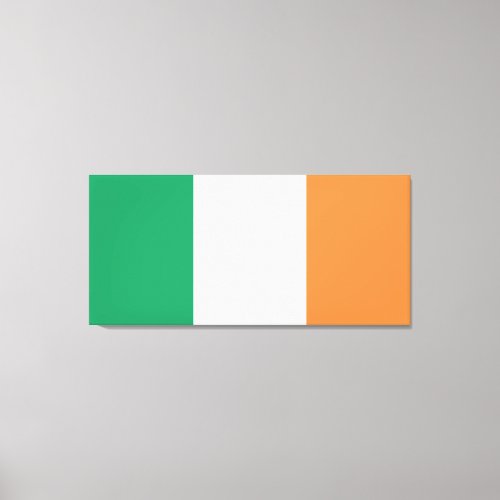 Ireland National Flag Irish standard Banner Canvas Print