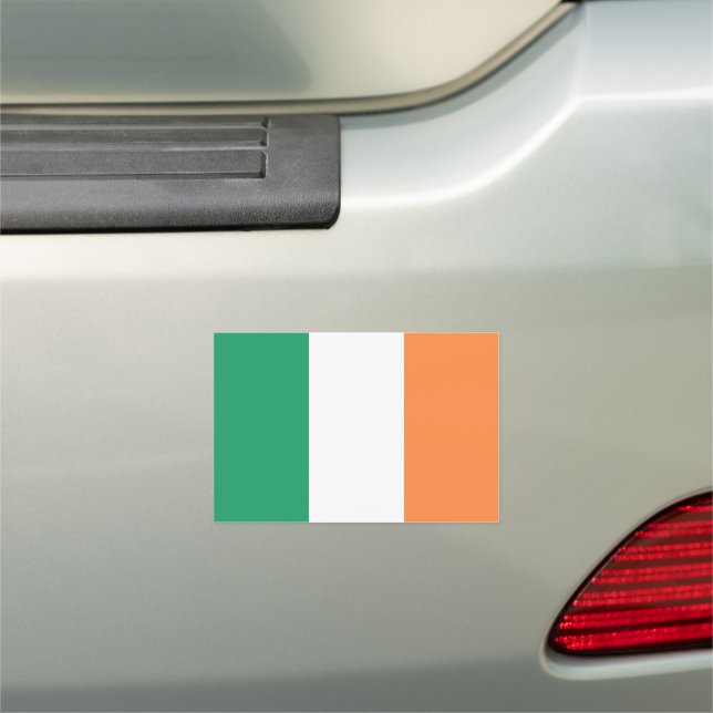 Ireland National Flag, Irish standard, Banner Car Magnet (In Situ)