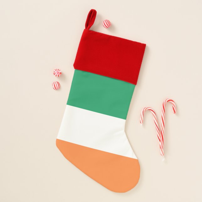 Ireland National Flag, Irish standard, Banner Christmas Stocking (Front)