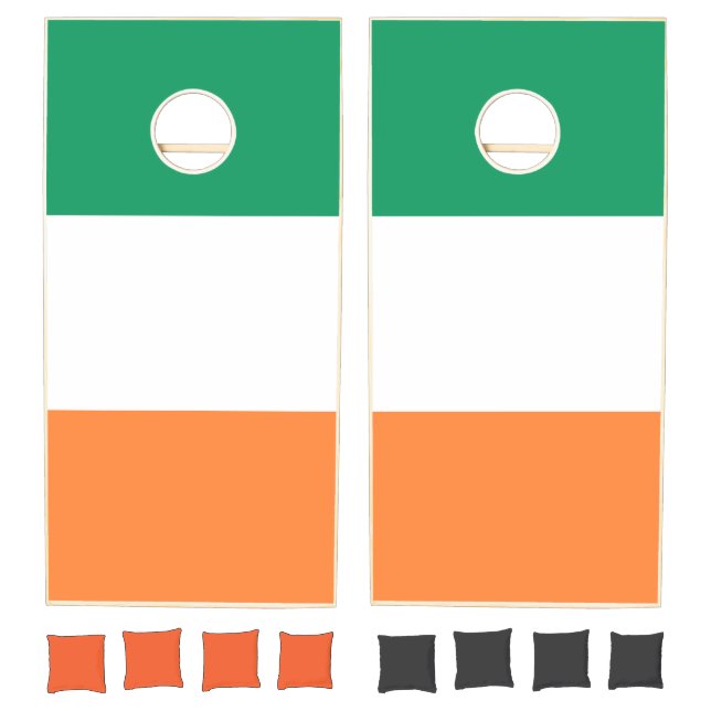 Ireland National Flag, Irish standard, Banner Cornhole Set (Set)