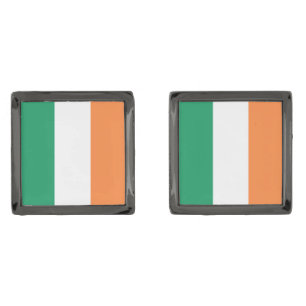 Ireland National Flag, Irish standard, Banner Cufflinks
