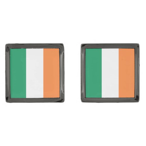 Ireland National Flag Irish standard Banner Cufflinks