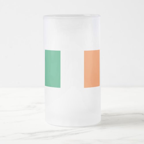 Ireland National Flag Irish standard Banner Frosted Glass Beer Mug