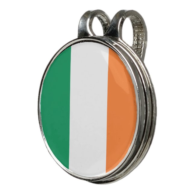 Ireland National Flag, Irish standard, Banner Golf Hat Clip (3/4)
