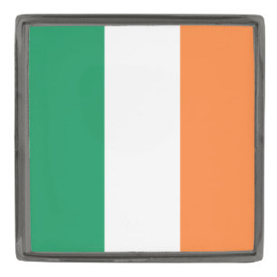 Ireland National Flag, Irish standard, Banner Gunmetal Finish Lapel Pin