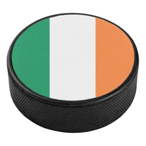 Ireland National Flag Irish standard Banner Hockey Puck