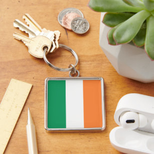 Ireland National Flag, Irish standard, Banner Keychain