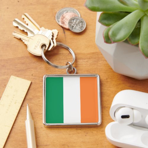 Ireland National Flag Irish standard Banner Keychain