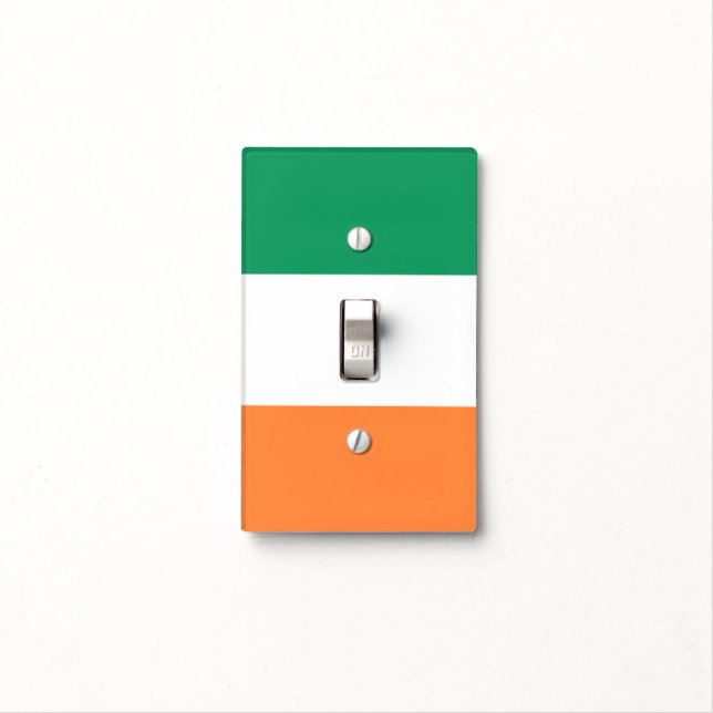 Ireland National Flag, Irish standard, Banner Light Switch Cover (In Situ)