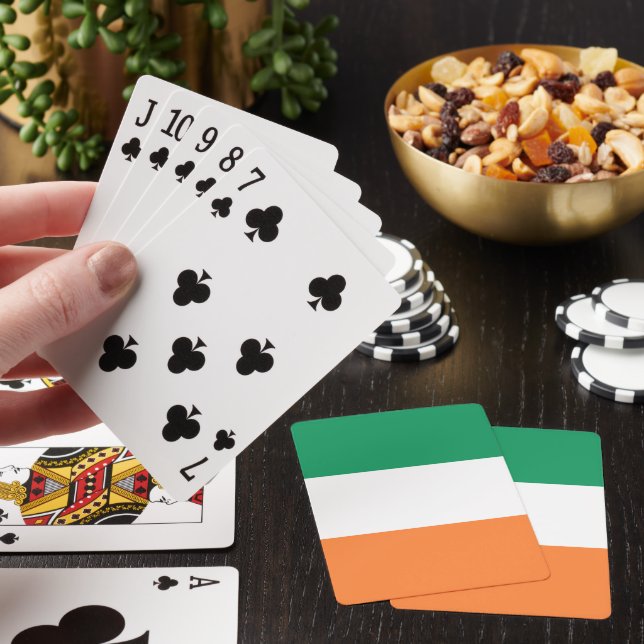 Ireland National Flag, Irish standard, Banner Poker Cards (In Situ)