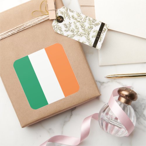 Ireland National Flag Irish standard Banner Square Sticker