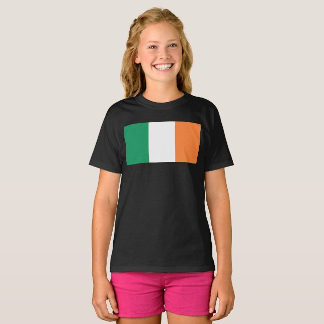 Ireland National Flag, Irish standard, Banner T-Shirt (Front Full)