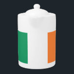 Ireland National Flag, Irish standard, Banner Teapot<br><div class="desc">The Tricolor: A Symbol of Hope and Unity - The Irish Tricolor, a vibrant tapestry of green, white, and orange, has become synonymous with the Emerald Isle. This simple yet powerful flag carries within its folds a rich history and a profound symbolism. - A Rebellious Birth - The Tricolor was...</div>