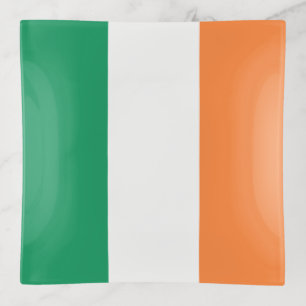 Ireland National Flag, Irish standard, Banner Trinket Tray