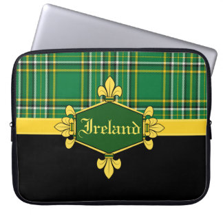 Ireland National Tartan, Customize with name Laptop Sleeve