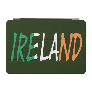 Ireland overlaid on Irish Flag ipacnt iPad Mini Cover
