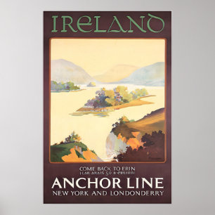 Ireland Painting Irish Decor Travel Poster Art Pri