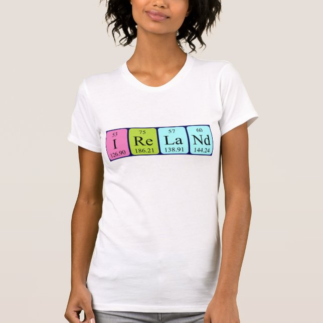 Ireland periodic table name shirt (Front)