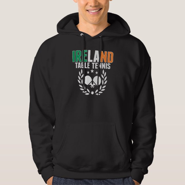 Ireland Ping Pong     Irish Table Tennis Team Supp Hoodie (Front)
