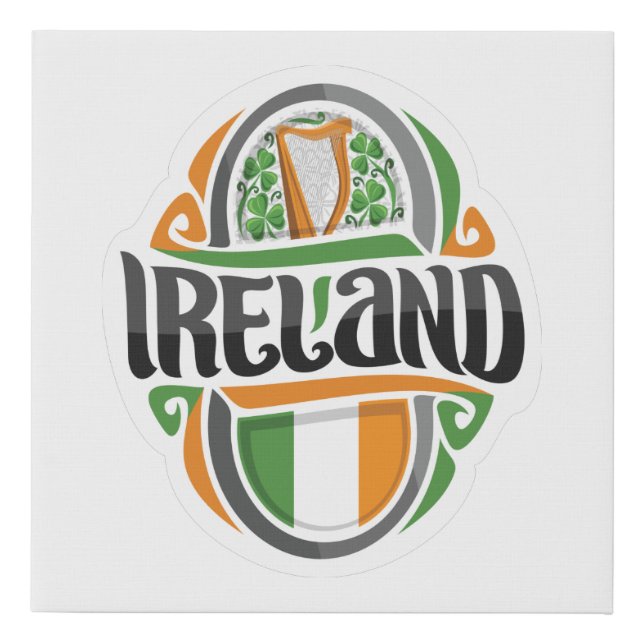 Ireland Poster Faux Canvas Print (Front)