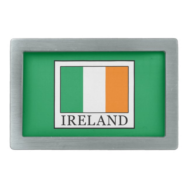 Ireland Rectangular Belt Buckle (Front)