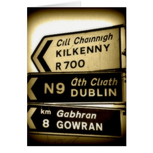 Ireland Roadside Signs Cards (Front)