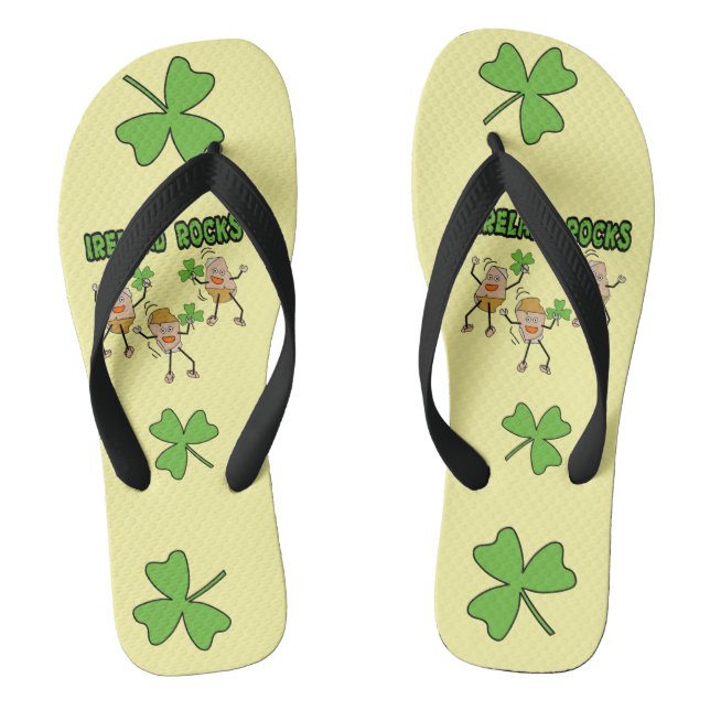 Ireland Rocks Flip Flops (Footbed)