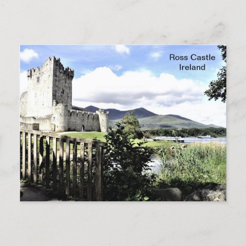 Ireland Ross Castle Killarney Kerry Postcard