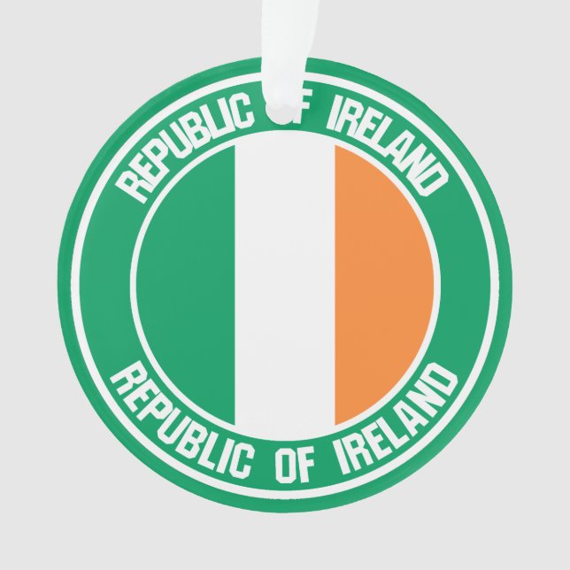 Ireland Round Emblem Ornament (Front)
