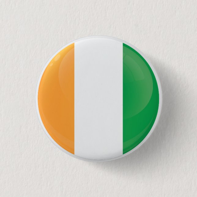 Ireland  Round Icon Flag Button (Front)